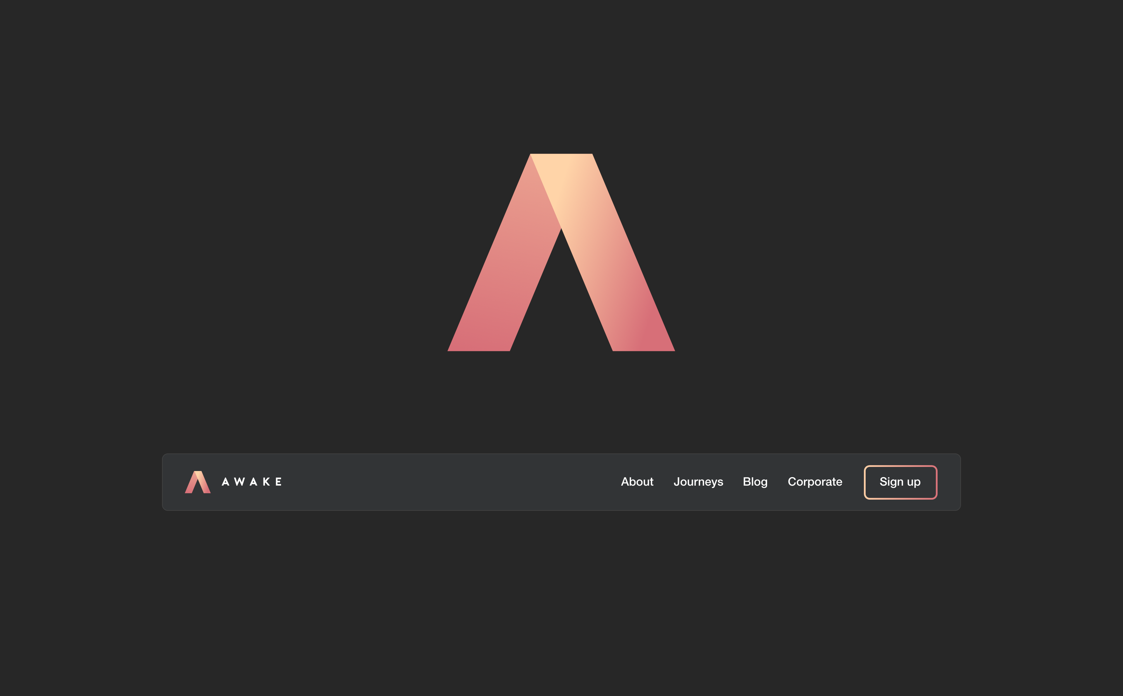 Promotional box and login and sign up interface boxes