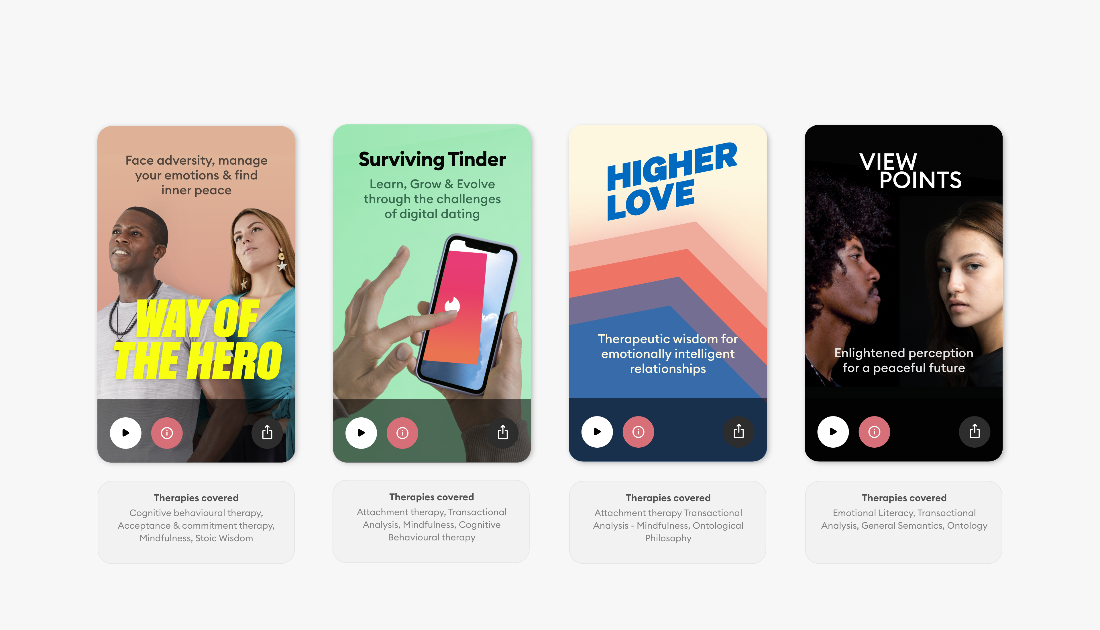 The Awake Journey Process UI design