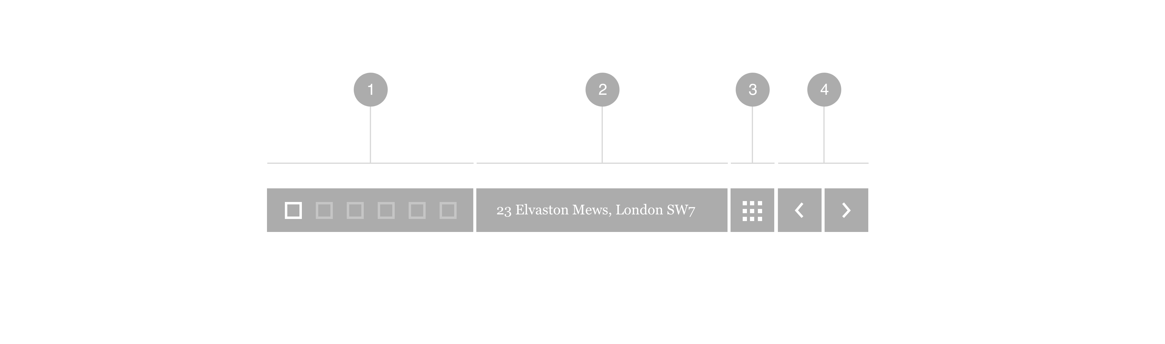 Clarisford website residence navigation close-up