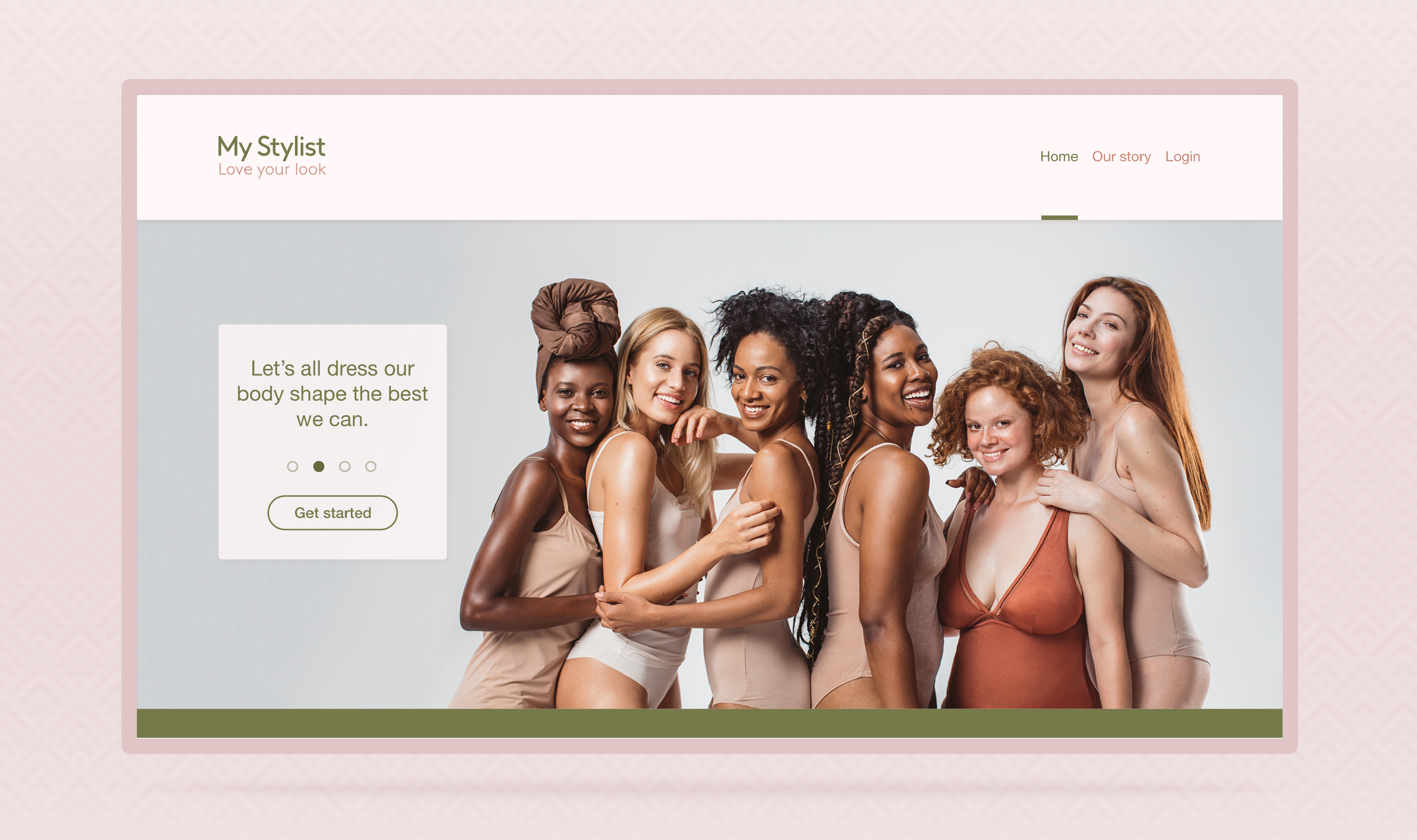 My Stylist - Website design - Homepage