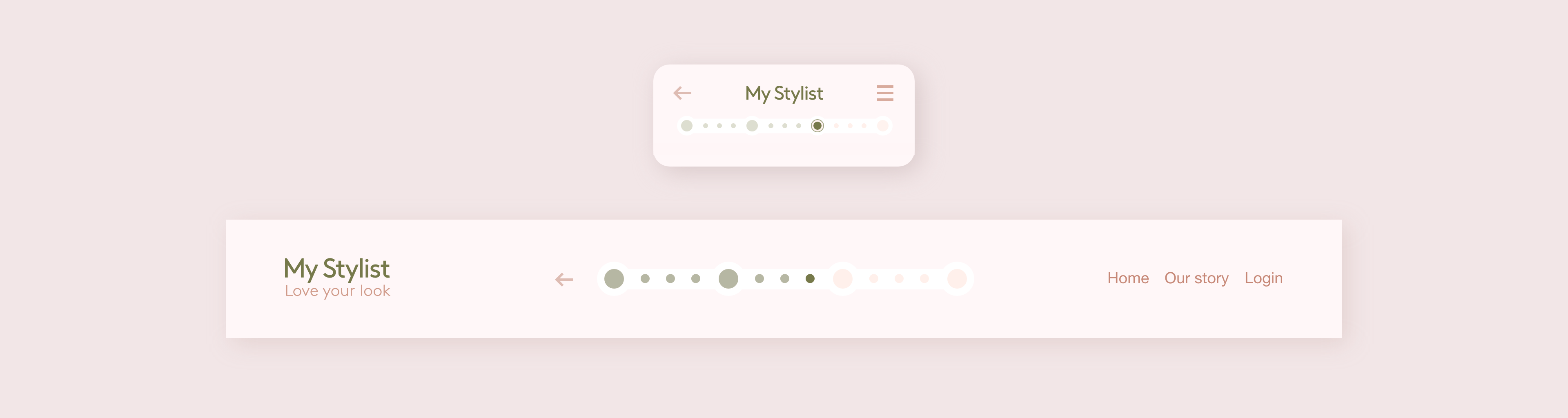 Navigation for the styling journey