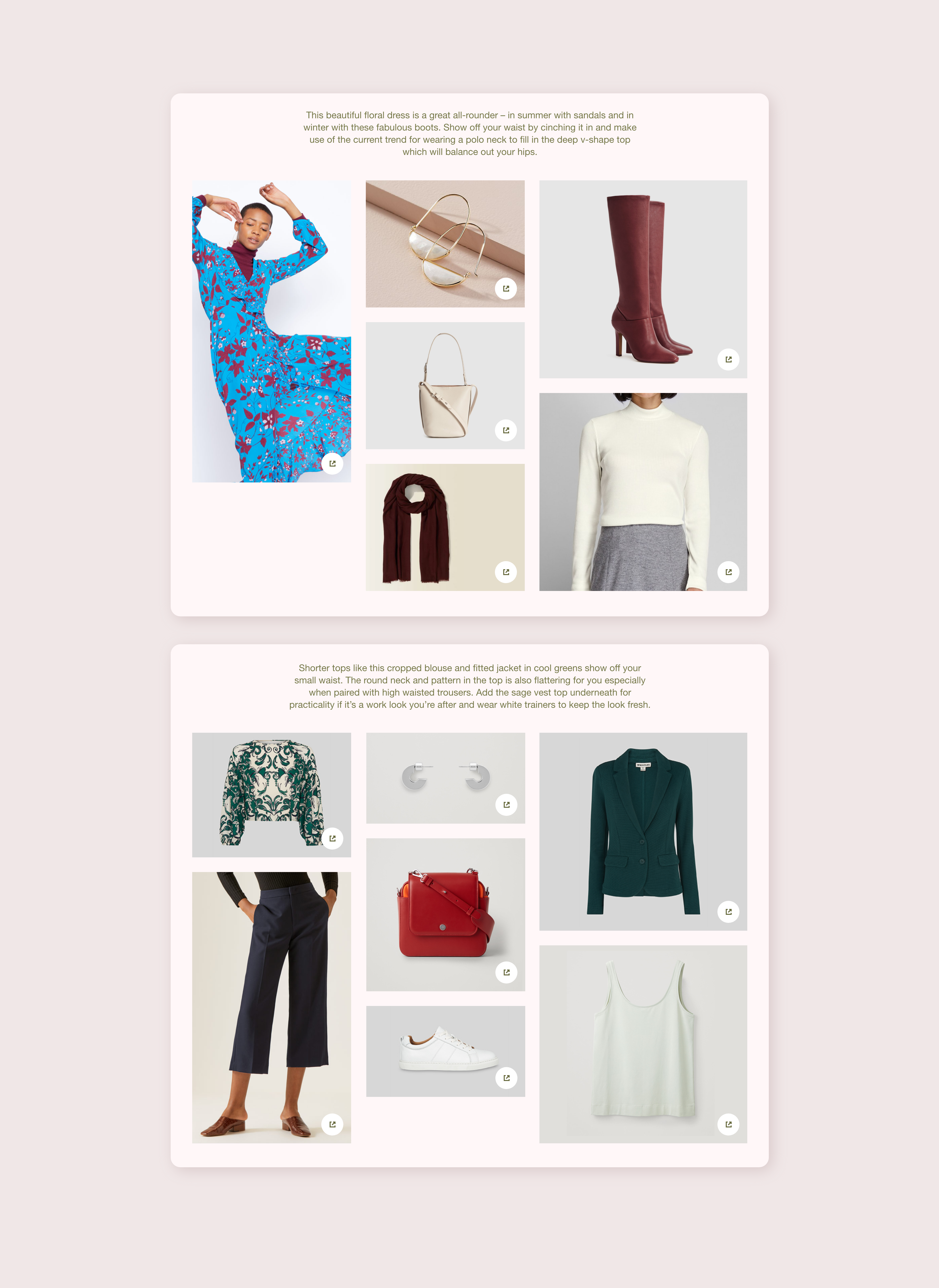 The two other style options shown on desktop