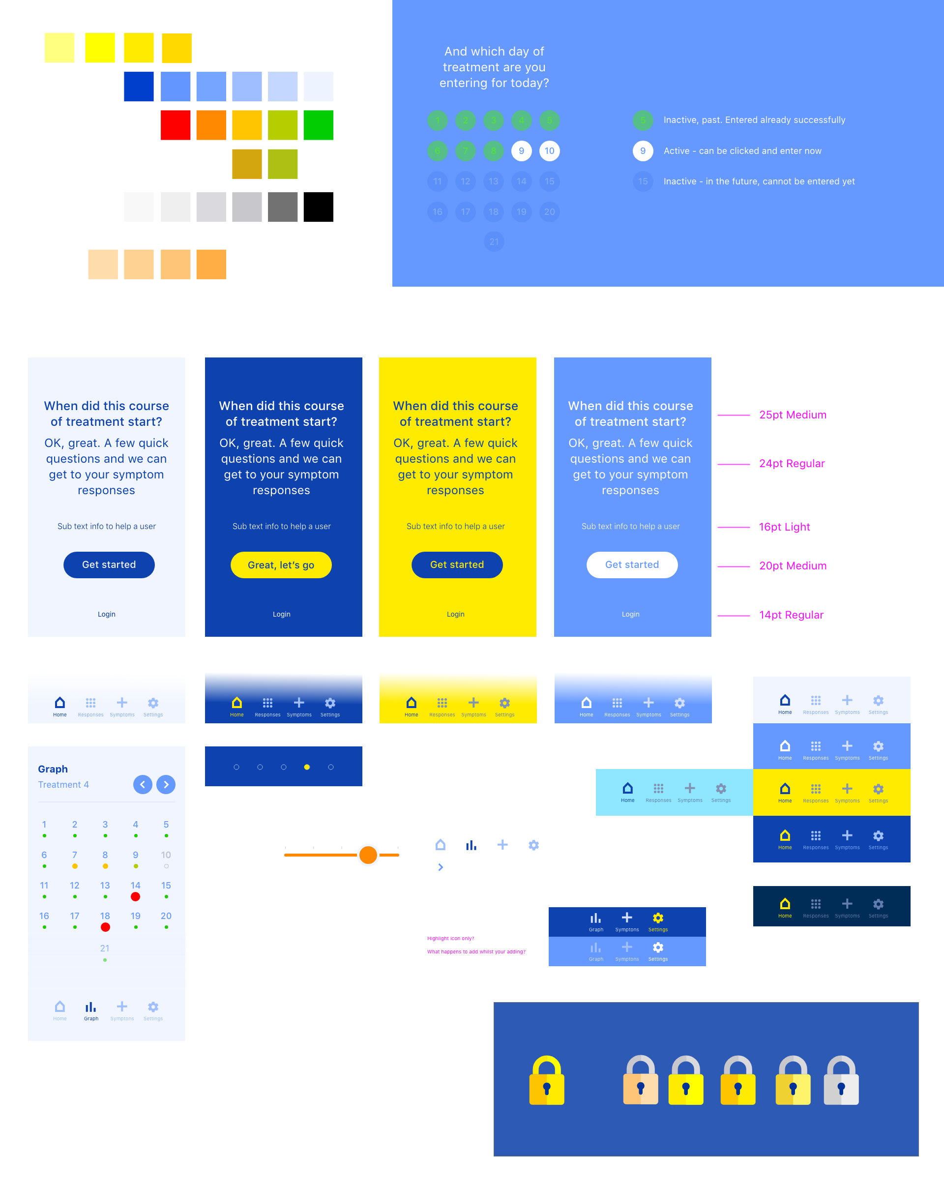 Rough workings for the app UI