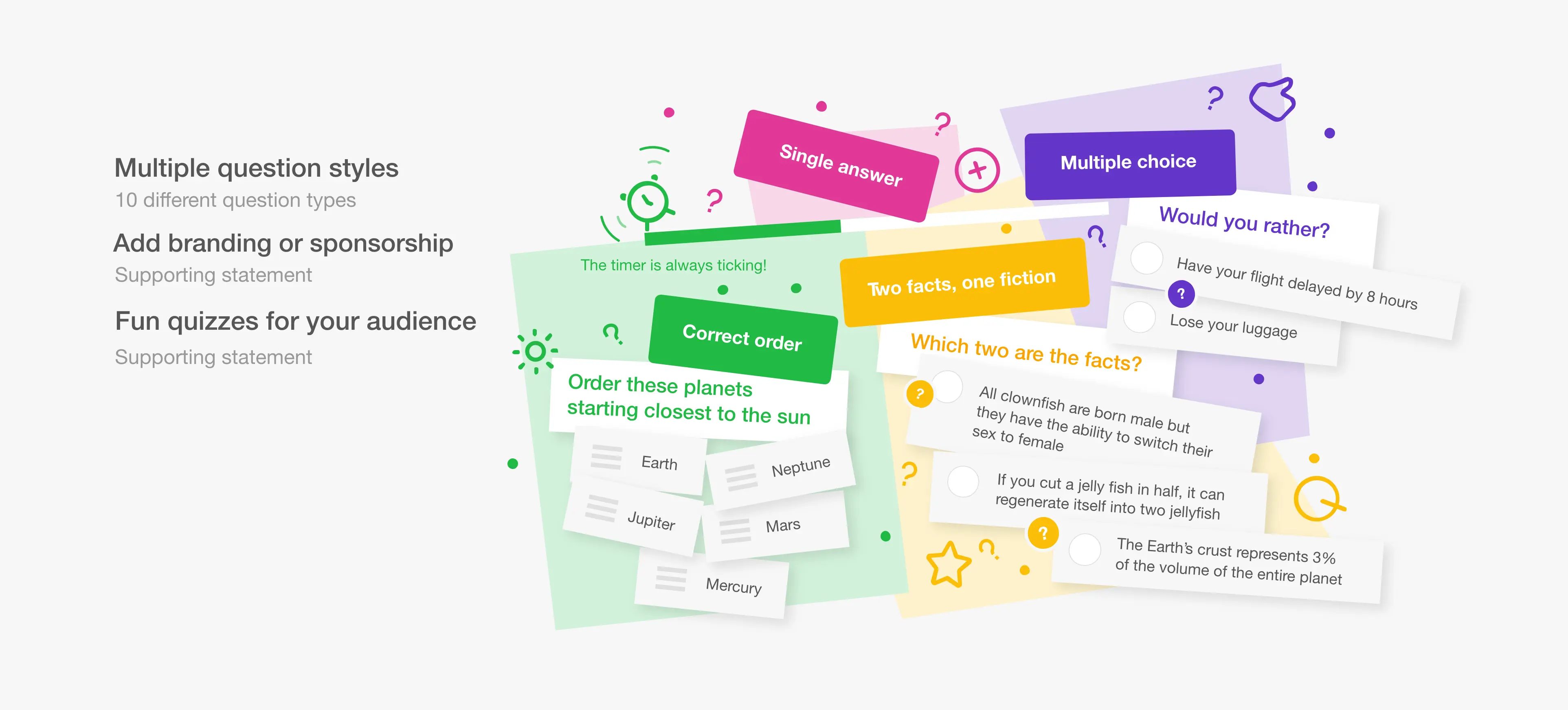 The flexibility of the colour ways with the fun dots