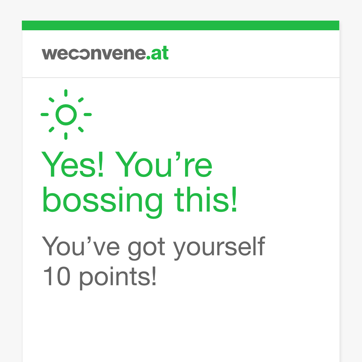Weconvene quiz app